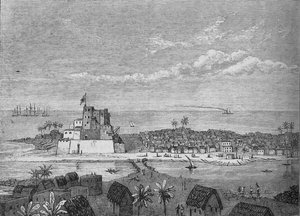 Utsikt över Elmina, c1880 av Unbekannt