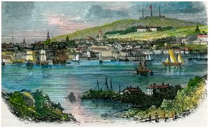 Utsikt över Halifax, Nova Scotia, c1870 av Unbekannt