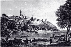 Utsikt över Kiev, 1835 av Unbekannt