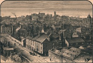 Utsikt över Lancaster, c1800-talet av Unbekannt
