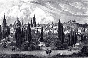 Utsikt över Lemberg, ca 1845 av Unbekannt
