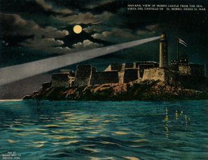 Utsikt över Morro Castle från havet, Havanna, Kuba, c1920 av Unbekannt