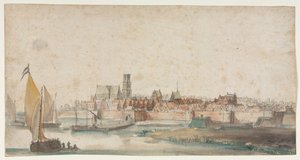 Utsikt över St. Geertruidenberg, 1600-tal. av Unbekannt