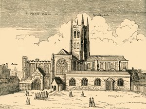 Utsikt över St. Mary Overy, c1878. av Unbekannt