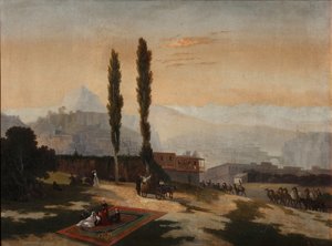 Utsikt över Tiflis, 1890 av Unbekannt