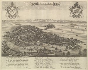 Utsikt över Venedig, mitten av 1600-talet. av Unbekannt