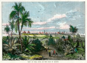 Utsikt över Vera Cruz, vid Mexikanska golfen, Mexiko, c1880 av Unbekannt