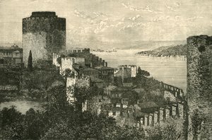 Utsikt över Bosporen: Europas slott, 1890. av Unbekannt