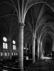 Utsikt över det gamla cistercienserklostret Notre Dame d
