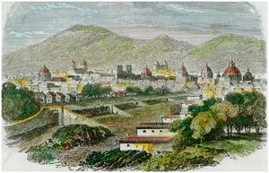 Utsikt över staden Cuzco, Peru, c1875 av Unbekannt