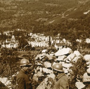 Utsikt över linjerna, Metzeral, norra Frankrike, c1914-c1918 av Unbekannt