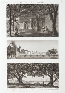 Utsikter runt Kairo, Egypten, ca 1798 av Unbekannt