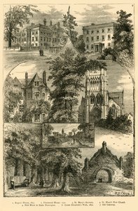 Utsikt i Stoke Newington, c1876. av Unbekannt