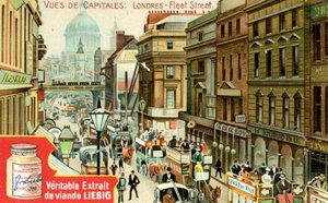 Utsikt över huvudstäder: Fleet Street, London, c1900 av Unbekannt