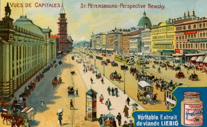 Utsikt över huvudstäder: Nevsky Prospect, St Petersburg, c1900 av Unbekannt