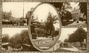 Utsikt över Ealing, västra London, 1917. av Unbekannt