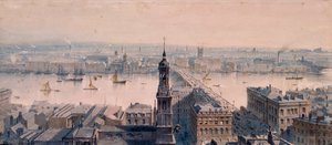 Utsikt över London av Unbekannt
