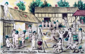 Vintage franskt vykort, c1900 av Unbekannt