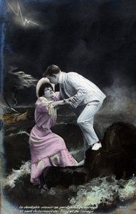 Vintage franskt vykort, c1900 av Unbekannt