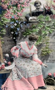Vintage franskt vykort, c1900 av Unbekannt
