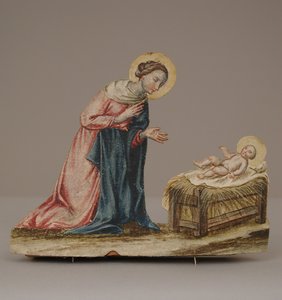 Jungfru Maria med Kristus i en krubba, 1700-talet. av Unbekannt