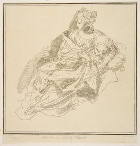 Jungfru och barn, 1775. av Unbekannt