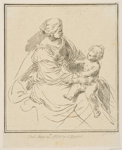 Jungfru och barn, 1775. av Unbekannt