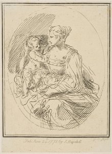 Jungfru och barn, 1775. av Unbekannt