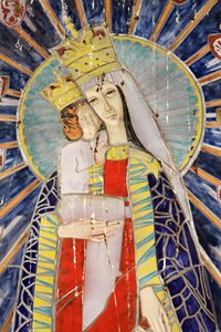 Jungfru och barn. Polen. Bebådelsens basilika, Nasaret, Israel av Unbekannt
