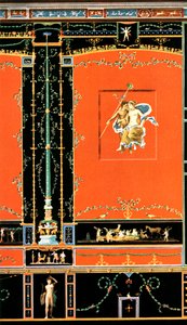 Väggdekoration, Pompeji, Italien, 1928. av Unbekannt