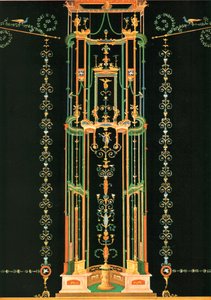 Väggdekoration, Pompeji, Italien, 1928. av Unbekannt