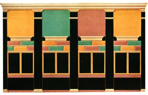 Väggdekoration, Pompeji, Italien, 1928. av Unbekannt