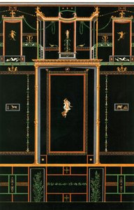 Väggdekoration, Pompeji, Italien, 1928. av Unbekannt