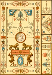 Väggmålning och takdekoration, Tyskland, tidigt 1800-tal, 1898. av Unbekannt