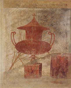 Väggmålningsfragment från peristylen av P. Fannius Synistors villa..., ca. 50-40 f.Kr. av Unbekannt