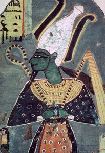 Väggmålning av Osiris Khenti-Amentiu, från en grav i Thebe av Unbekannt