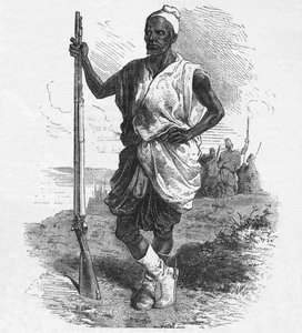Warrior of Elmina, c1880 av Unbekannt