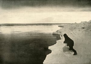 Watching for Seals at the Ice-Edge, c1908, 1909. av Unbekannt