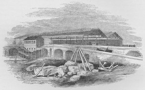 Waterloo Railway Station, som den såg ut när den först byggdes, c1848, 1912 av Unbekannt