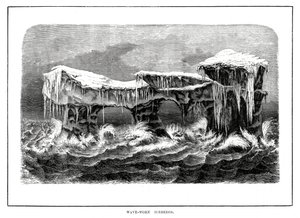 Vågburna isberg, 1877 av Unbekannt