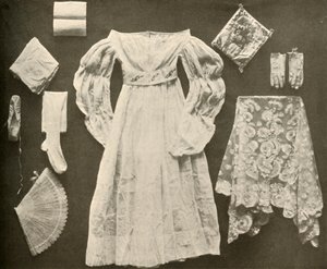 Bröllopsdräkt för Miss Sara Hayes, från Philadelphia, c1750, 1937. av Unbekannt