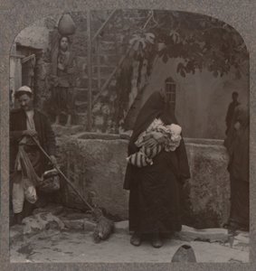 Well by Peters huse, Jaffa, c1900 av Unbekannt