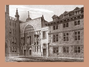 Guildhall Chapels västra front, 1886 av Unbekannt