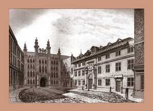 West View of Guildhall Chapel och Blackwell Hall, 1886 av Unbekannt
