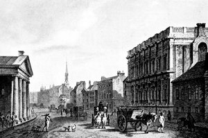 Whitehall, 1700-talet, c1902-1905 av Unbekannt