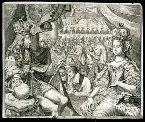 William III och Mary II, kung och drottning av Storbritannien och Irland, c1689 av Unbekannt