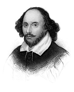 William Shakespeare, engelsk poet och dramatiker, c1850 av Unbekannt