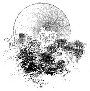 Windsor Castle från Deans trädgård, 1887, 1900 av Unbekannt