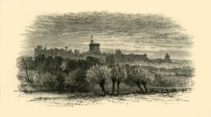 Windsor Castle från Provosts Lodge i Eton, 1911. av Unbekannt