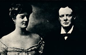 Winston Churchills förlovning, c1908, 1945. av Unbekannt